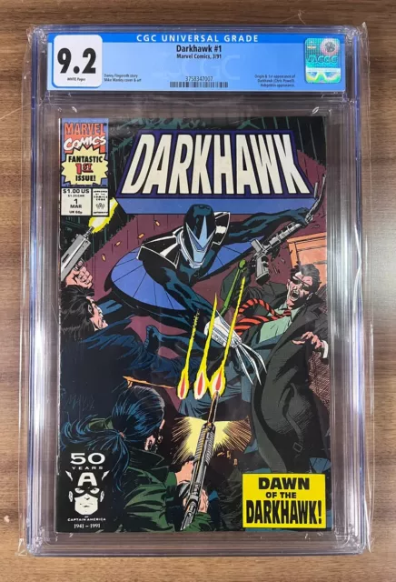 Darkhawk #1 Cgc 9.2 - 1St Appearance Of Darkhawk - 1991 - 99¢ Start!