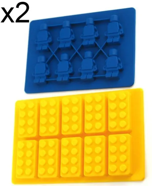 Lego Type Brick Man Figure Silicone Chocolate Ice Mold Mould Party Novelty MISB
