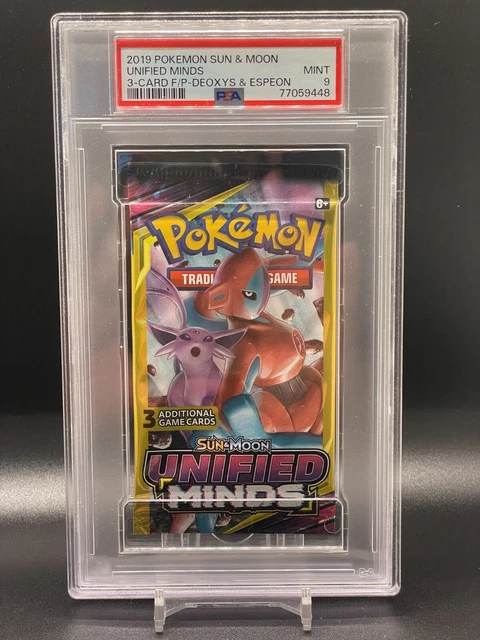 POKEMON SUN & Moon Unified Minds Deoxys and Espeon Dollar Tree 3 Card Pack PSA 8 $74.99 - PicClick POKEMON SUN & Moon Unified Minds Deoxys and Espeon Dollar Tree 3 Card Pack PSA 8 $74.99 - PicClick