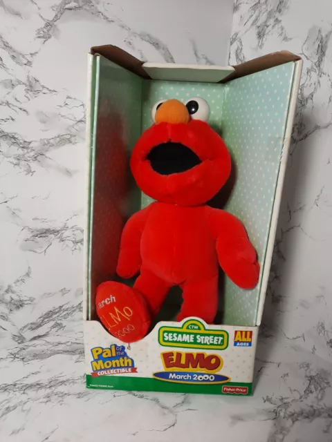 Elmo Plush Doll Sesame Street Fisher Price 11 inch Pal of the Month March 2000