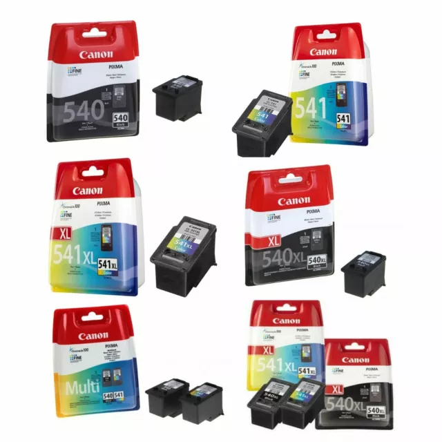Genuine Canon PG-540 XL & CL-541 XL Ink Cartridges For Pixma MG4250 INDATE Lot