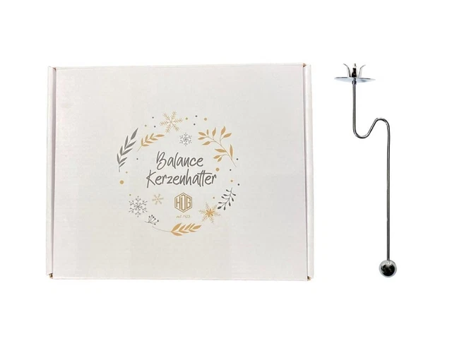 6er Set Baumkerzenhalter Balancehalter Silber - Pendelkerzenhalter Christbaumkerzenhalter Weihnachten