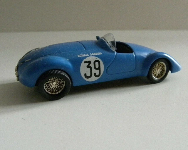 Voiture Miniature Simca Gordini - 24H Du Mans 1939 - Échelle 1/43 - Marque Atlas/Eligor - Modèle Collection GOR19