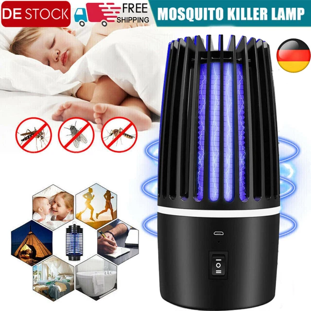 UV Moskito Killer Insektenvernichter Elektrisch LED Insektenlampe Mückenfalle DE