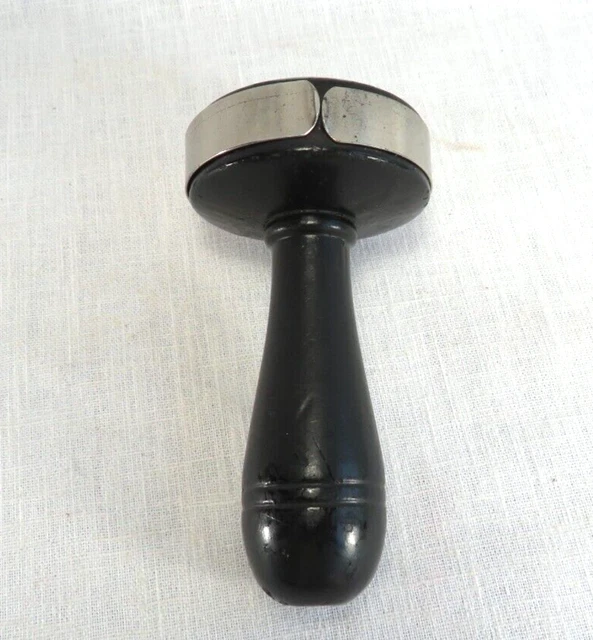 Vintage Black Hard Wood Queen  Sock Darner Tool Circa 1940s A-1