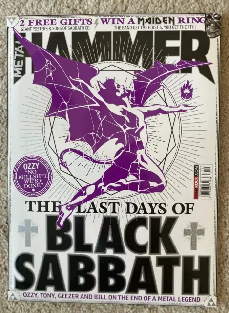 METAL HAMMER + Free CD Dec 2015 LAST DAYS Of BLACK SABBATH Ozzy SLIPKNOT POSTER