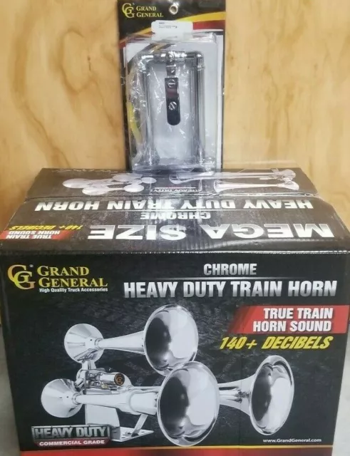 Train Camion Air Klaxon Avec 7 " Valve Set Chromé Laiton Universel Semi