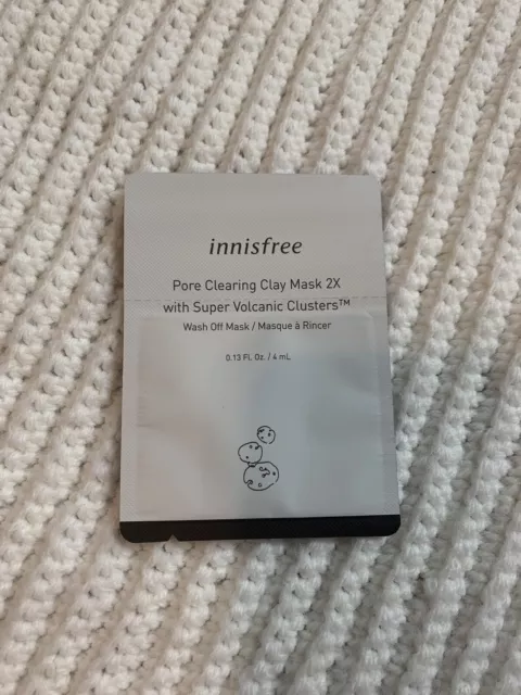 NEW Sample of Innisfree Pore Clearing Clay Mask, Skincare, Made in Korea