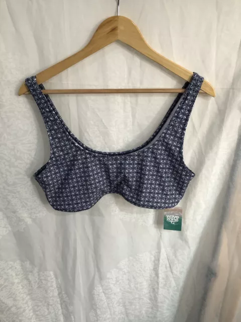 Wave Zone Size 18 XL BNWT bikini Swimmers Bathers  Bralette Top Crop