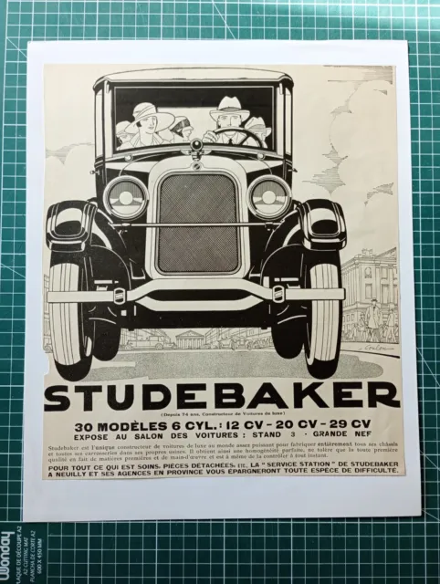 ZM046 Beautiful Car Advertising circa 1930 Studebaker