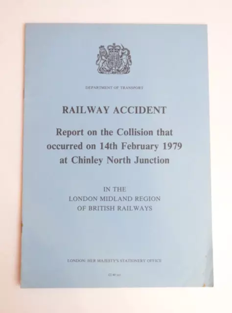 Railway Accident Report BR London Midland Collision at Chinley Junciton 1979