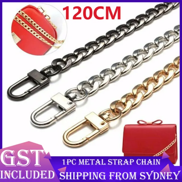 120cm Handbag Shoulder Strap Bag Metal Purse Chain Smooth Replacement Crossbody
