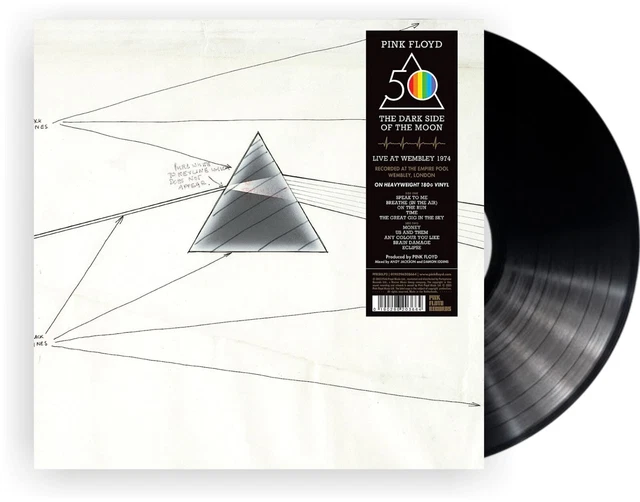 Pink Floyd ""Dark side of the moon - live at wembley 1974" 180 g vinile LP NUOVO 2023