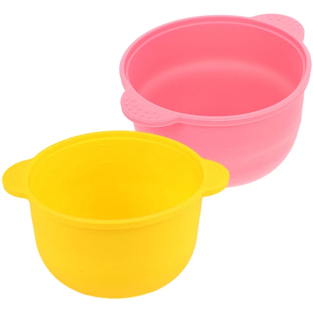 2 pezzi pentola per cera in silicone, guscio di cera affidabile,
