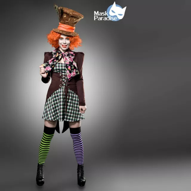COSTUME CAPPELLAIO MATTO travestimento Donna Carnevale cosplay Mad Hatter  Alice EUR 115,90 - PicClick IT