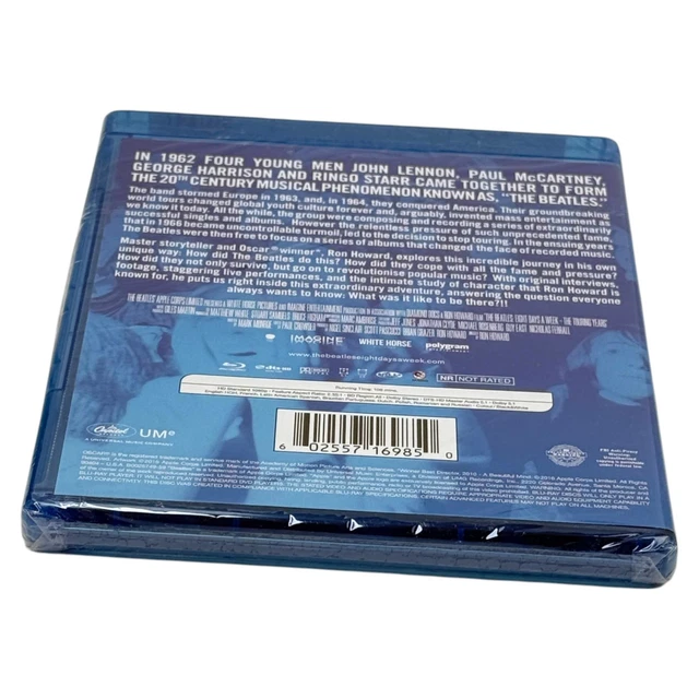 BEATLES EIGHT DAYS A Week Blu-Ray Disc Region Free Ron Howard New ...