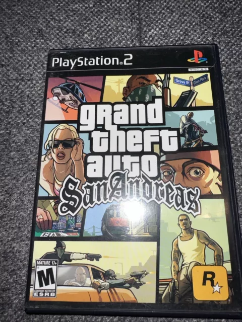 Vtg TESTED W MAP (RARE) Grand Theft Auto San Andreas PS2 Games Playsta –  ParadiseTradingPost