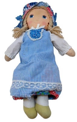 Holly Hobbie Day N Night Rag Doll has  Open and Close Eyes 14" Read