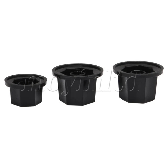 6PCS Black Guitar JB Bass Knobs Potentiometer Control Knob Volume Audio