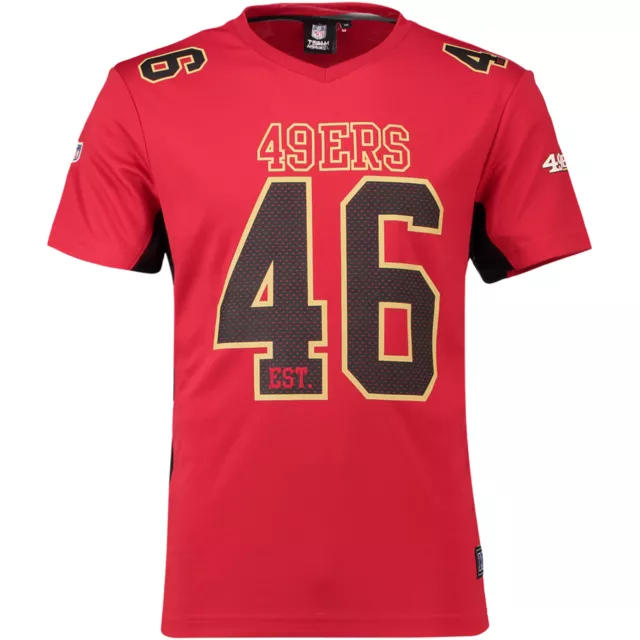 NFL San Francisco 49ers 46 Maillot Jersey Haut Moro 2018 Polymesh Football Rouge
