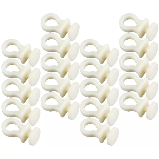 50 Pcs Rouleau De Rail Rideau Plastique Rouleaux Rideaux Planeur Piste