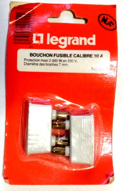Plaque Enjoliveur Legrand Mistral – 2 Modules – Gris – Pour Fusible – Neuf