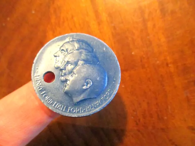 Henry Ford the Edsel Ford Motor Company Ford Rotunda bakelite token 1.25''