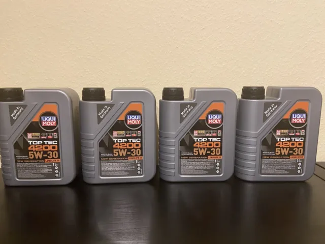 LIQUI MOLY 3706 Top Tec 4200 5 W-30 1 L Motoröl   4 Stück mit 1 L