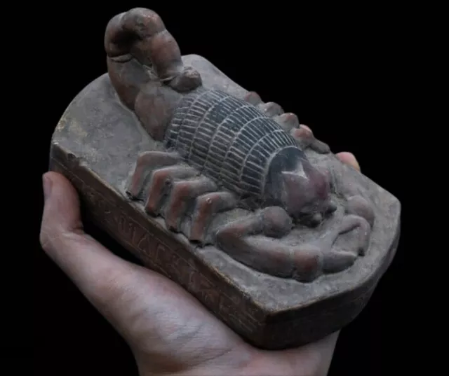 RARE ANCIENT EGYPTIAN ANTIQUITIES Scorpion Statue Goddess Serket Pharaonic BC 3