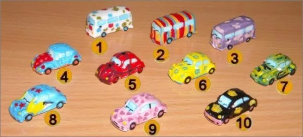 2010 Alcara All Cars Customisees VW Beetle Cox Combi Charm 3D Choice