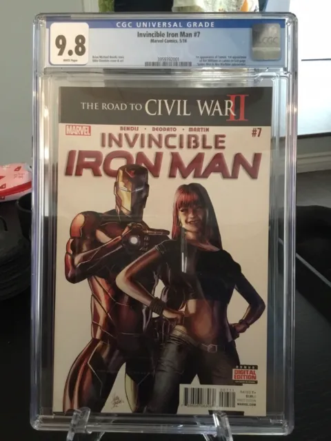 Invincible Iron Man #7 CGC 9.8, 1st Riri Williams MCU
