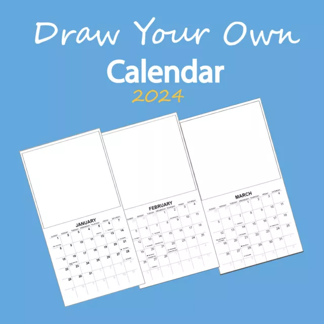 DRAWING 2024 WALL Calendar 15.99 PicClick