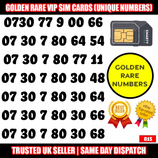 LOTTO B15 Gold Easy Memorable VIP UK cellulare - Numeri facili da ricordare