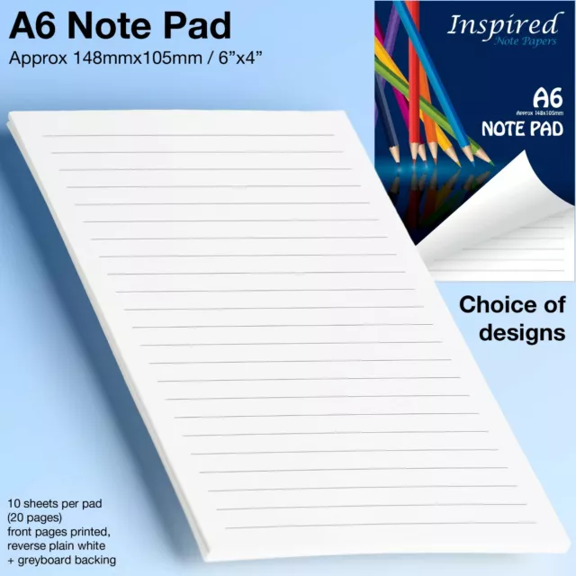 Pack Of 30 A6 Spiral Note Pads Multi-coloured Cover Ruled Notebook Notepad