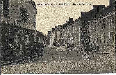 (S-42096) France - 72 - Beaumont Sur Sarthe Cpa Magasin Faneau Fils