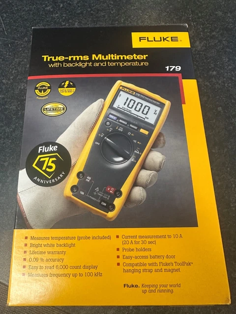 BRAND NEW | Fluke 179 Digital Multimeter AC/DC True RMS - With ...