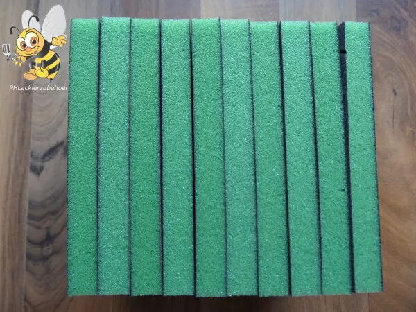 NEU 10 x INDASA Schleifschwamm P400 - P600 Grün super fine RHYNO SPONGE Pad TOP