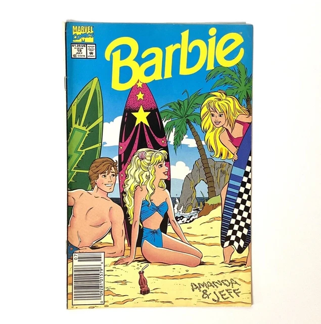 BARBIE Comic Book Vol 1 Issue #19 July 1992 MARVEL Comics - Magic Beach Surfing 
