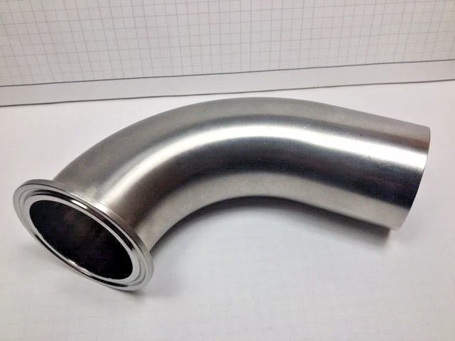 90° Tri-Clamp x Butt-Weld Elbow, Topline 316L