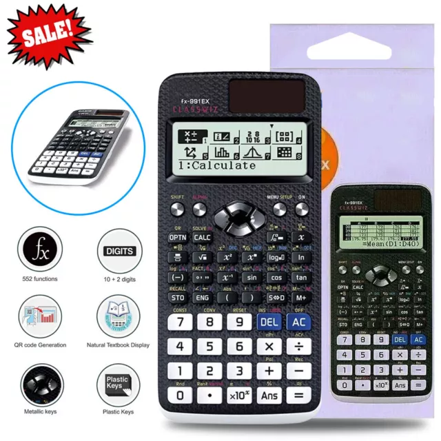 Fx-991ex Classwiz Advanced Engineering Scientific Calculator-552 Functions New