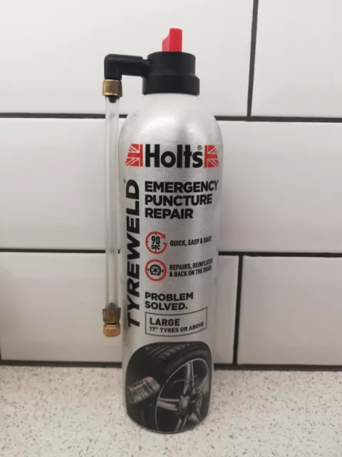 500ml Holts Tyre Weld Emergency Puncture Repair Large 17" + Tyre size