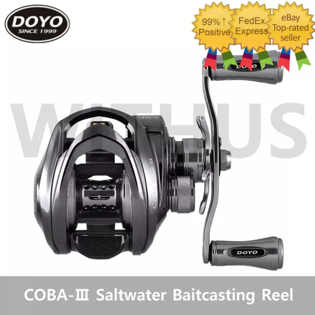 DOYO COBA-Ⅲ BLACK Saltwater Baitcasting Reel Fishing Reel Gear Chose Handle  $346.49 - PicClick