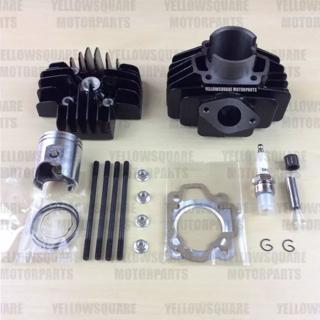 Cylinder Barrel Kit Yamaha PW50 60cc Big Bore Head Piston. PY QT PW 50 60 cc