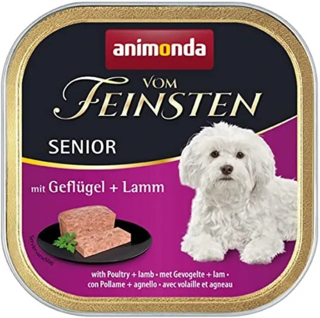 animonda Vom Feinsten Senior Hundefutter, Nassfutter für ältere Hunde, Geflügel