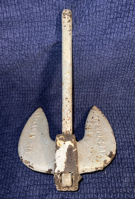 Vintage Boat Anchor ROLOFF MFG CORP N 5 KAUKAUNA WISCONSIN