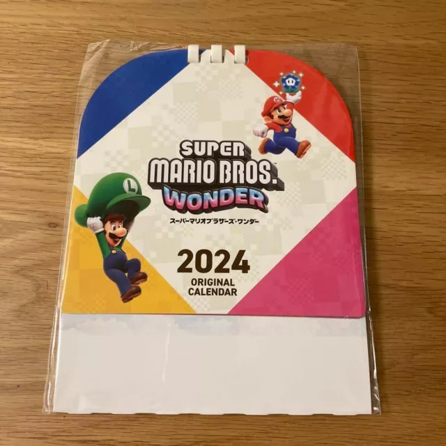 SUPER MARIO DESKTOP Calendar 2024 Nintendo Switch Super Mario Bros