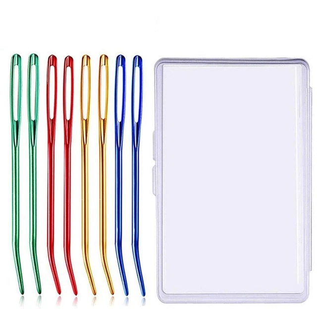 Yarn Needle,Weaving Needle Tapestry Needle Bent Needles for Crochet Large Eye Dn