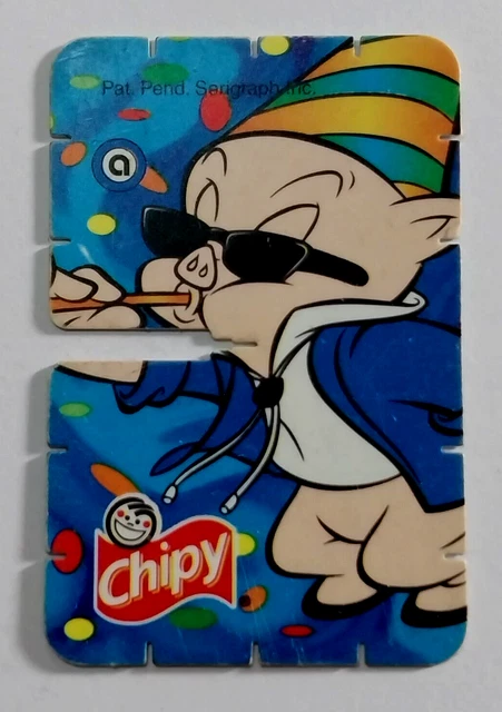 1999 TAZO BUILDER Chipy Looney Tunes #20A PORKY PIG Promo PERU WARNER ...