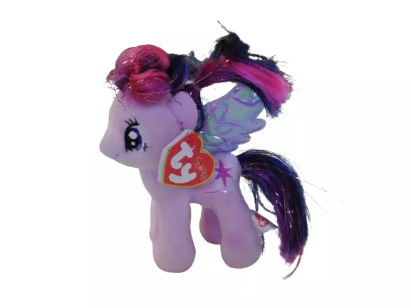 Hasbro TY Beanie Babies My Little Pony Twilight Sparkle Anhänger Stofftier Neu