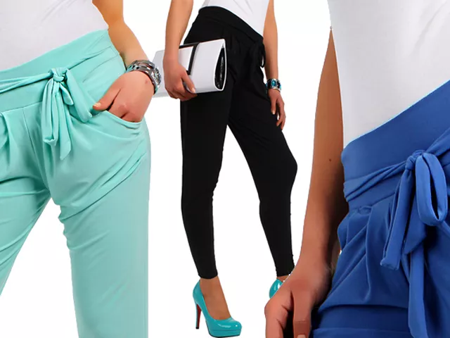 UK Donna Harlem Pantaloni Ragazze con Tasca Lunghezza Intera Taglia 8-12 FA23